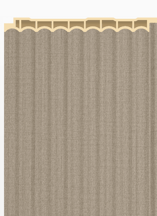 PW-03 -B Flax Linen Solid 9.5 Ft x 5 Inch WPC Louver