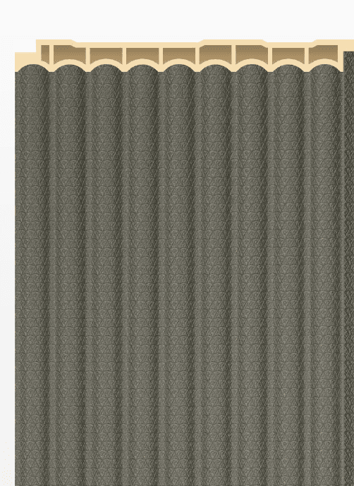 PW-03 -G Moss Green Solid 9.5 Ft x 5 Inch WPC Louver