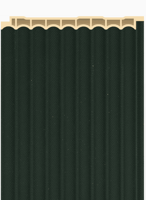 PW-03 -L Forest Green Solid 9.5 Ft x 5 Inch WPC Louver