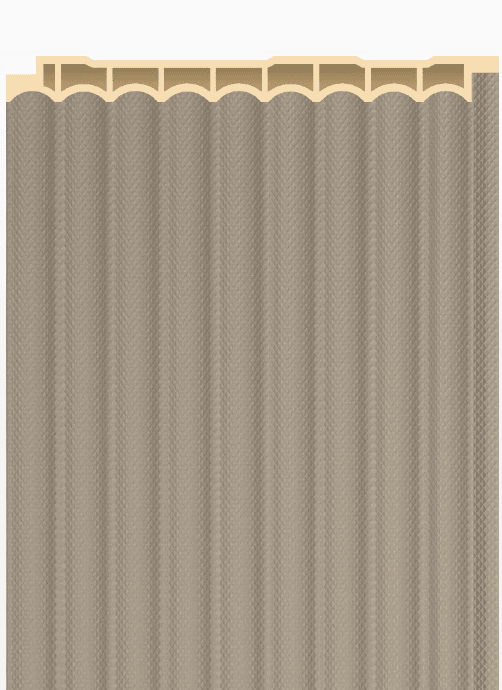 PW-03 -M Warm Sand Solid 9.5 Ft x 5 Inch WPC Louver
